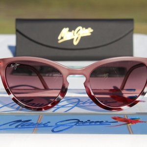 **NEW** Maui Jim "STAR GAZING" 813-09D Matte Blush+Pink Frames/Maui Rose Lenses!